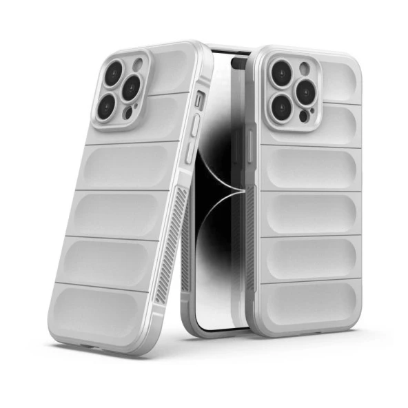 Newface iPhone 15 Pro Max Uyumlu TPU Fiber Karışımı Darbe Emici Premium Kılıf - 12