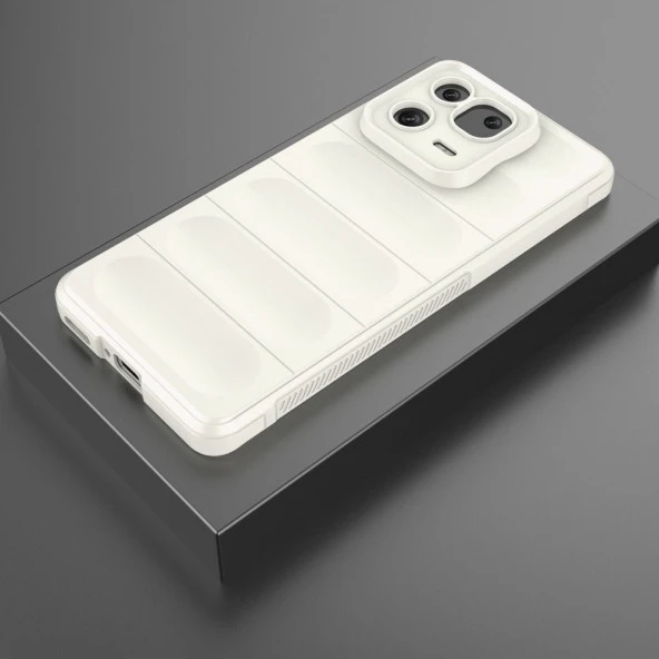 Newface Xiaomi Mi 13 Pro Uyumlu TPU Fiber Karışımı Darbe Emici Premium Kılıf - 7