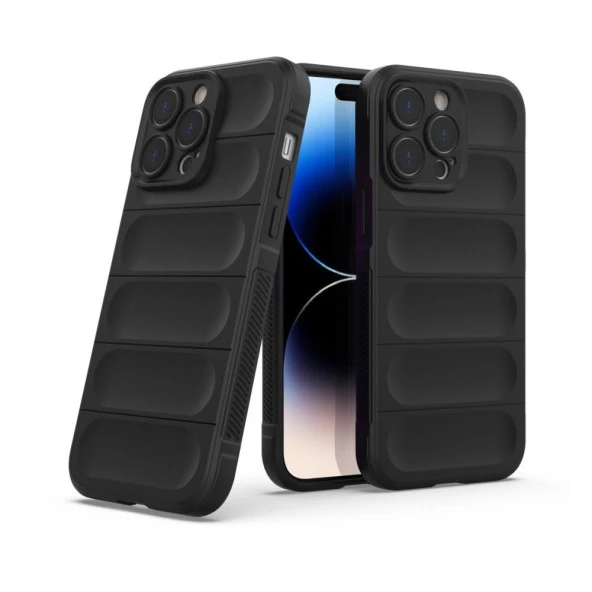 Newface iPhone 15 Pro Max Uyumlu TPU Fiber Karışımı Darbe Emici Premium Kılıf - 10