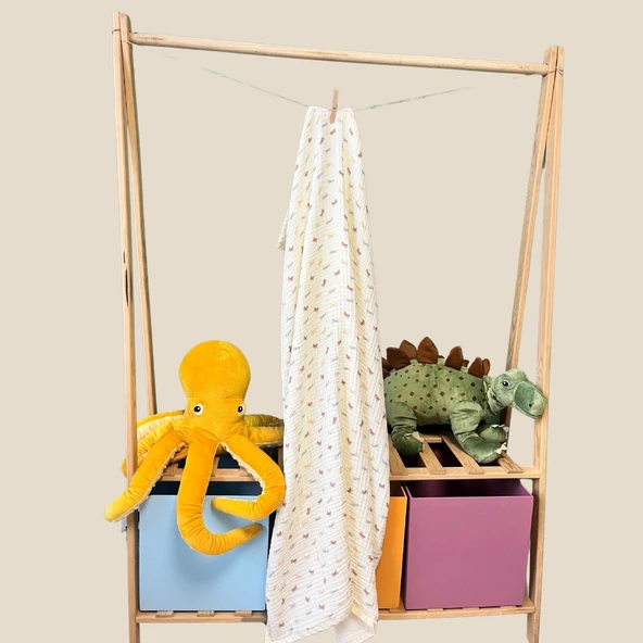 Müslin Kelebek Bebek Örtüsü 90*110cm - 4