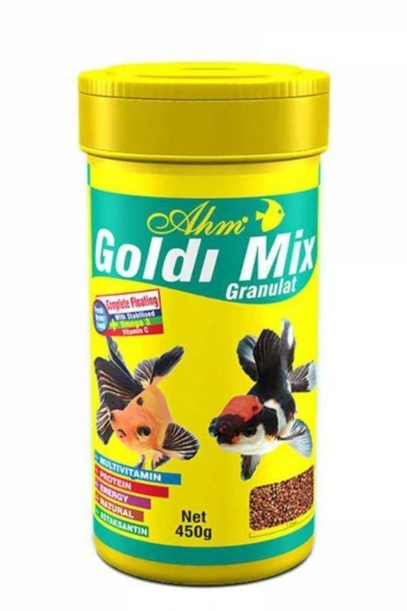 Ahm Goldi Mix Gran. Japon Balığı Yemi 100 ml