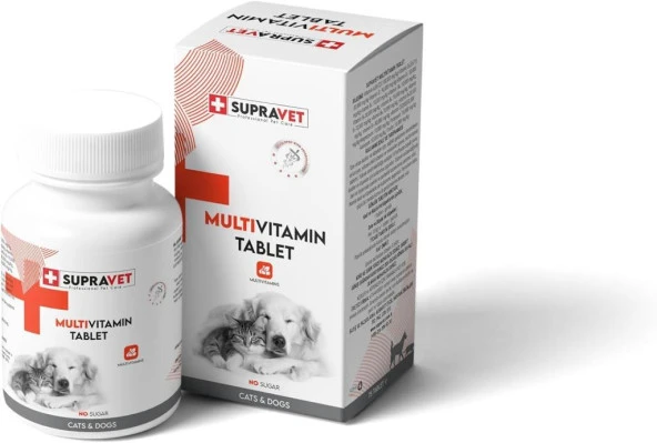 Supravet Multivitamin Tablet Kedi ve Köpekler İçin 75 Adet