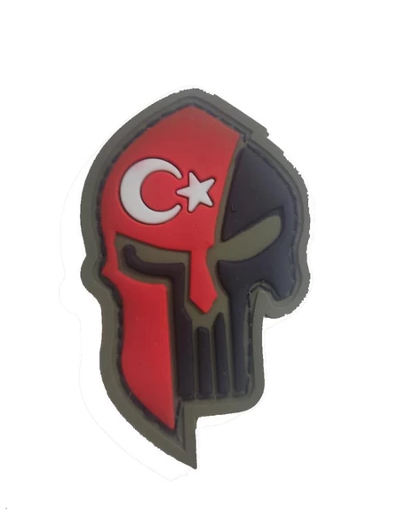 Single Sword Kuru Kafa Plastik Patch - Peç - 4
