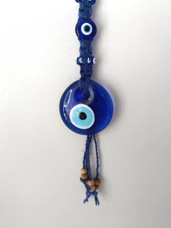 Cam Nazar Kötü Göz Kovucu Hand Made Ağaç Duvar Dekorasyonu Hasır Nazarlık Duvar Ağaç Ev Süsü - 2