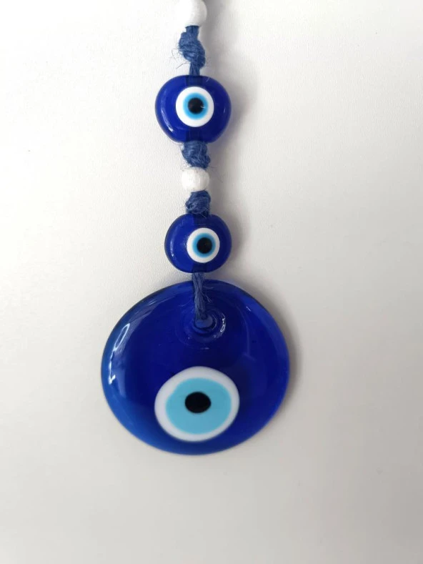 Cam Nazar Kötü Göz Kovucu Hand Made Ağaç Duvar Dekorasyonu Hasır Nazarlık Duvar Ağaç Ev Süsü - 3