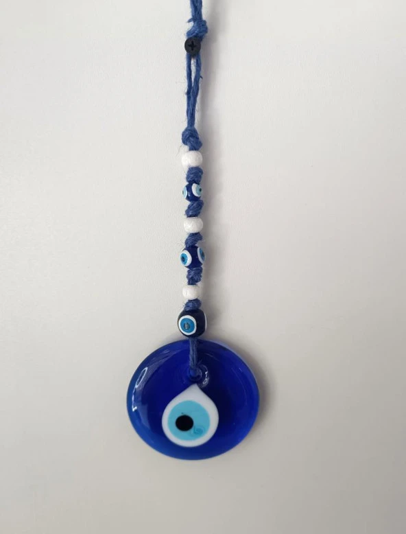 Cam Nazar Kötü Göz Kovucu Hand Made Ağaç Duvar Dekorasyonu Hasır Nazarlık Duvar Ağaç Ev Süsü