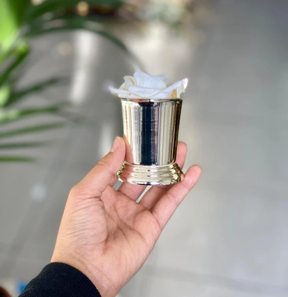 Gümüş Kaplama Mini Vazo