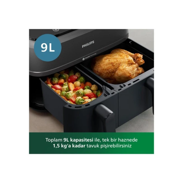 PHİLİPS NA-350/00 ÇİFT HAZNELİ AİRFRYER - 4