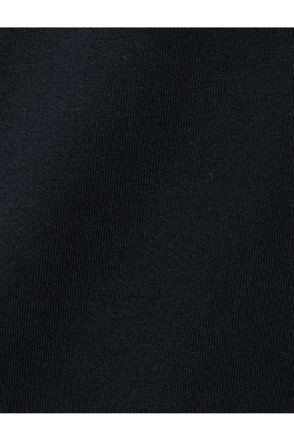 Slogan Baskılı Tişört Bisiklet Yaka Kısa Kollu Pamuklu - 5