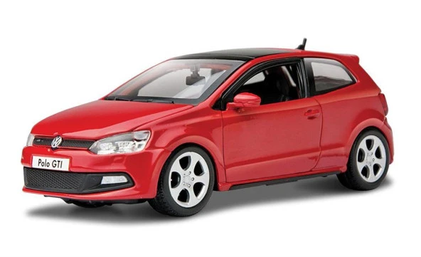 Bburago Volkswagen Polo GTİ Mark 5 Kırmızı 1:24 Model Araba ürün görseli 1