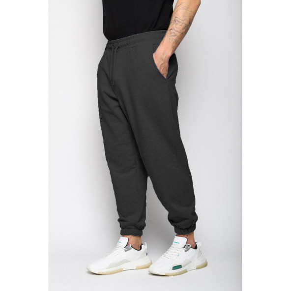 Erkek Oversize Basic Yazlık Eşofman Altı - 2