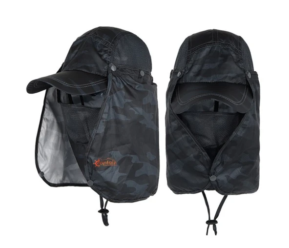 Captain Fisherman Style Cap XY-00 Güneş ve Haşere Koruyuculu Gölgelikli Şapka ürün görseli 1