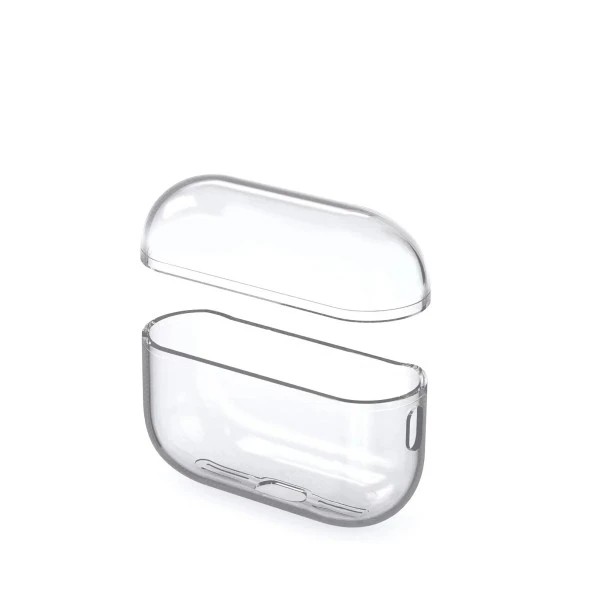 Newface  Airpods 1. Nesil / 2. Nesil Uyumlu Sert İnce Premium Şeffaf Kılıf - 5