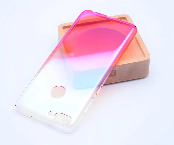 Huawei P Smart Kılıf Parlak Renk Geçişli Kılıf - Resim 2