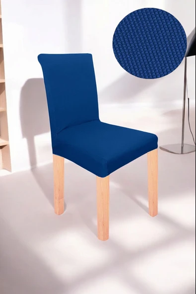 Spandex Mikro Petek Kumaş Likralı Lastikli Tüylenmez 6'lı Sandalye Kılıfı Kaliteli Sandalye Örtüsü - Resim 2