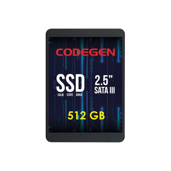 Codegen CDG-512GB-SSD25 512GB (500/450MB/s) 2.5" SATA SSD