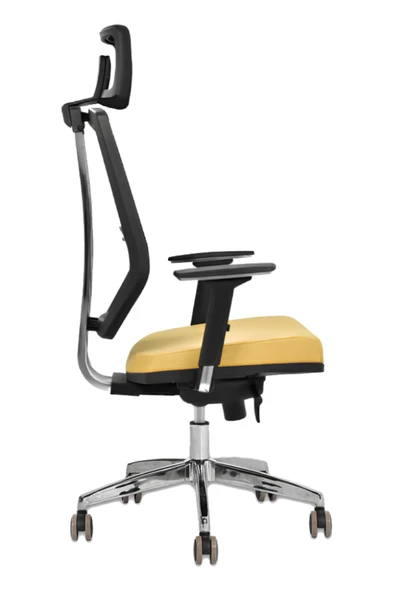 Hunt Mobilya Muna Sarı Deri Ofis Makam Koltuğu - 3