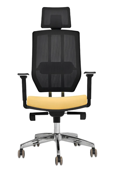 Hunt Mobilya Muna Sarı Deri Ofis Makam Koltuğu