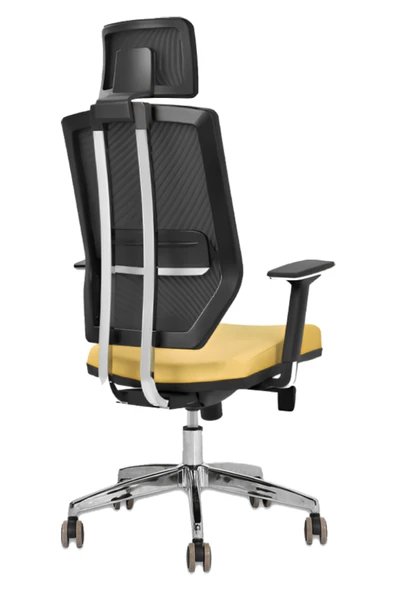 Hunt Mobilya Muna Sarı Deri Ofis Makam Koltuğu - 4