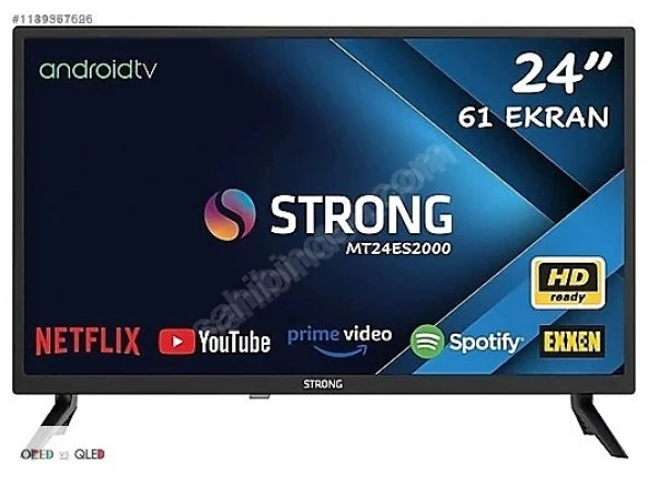 STRONG MS24EC2000 24 İNÇ (61 EKRAN) LCD LED TV android smart UYDULU TV 210068