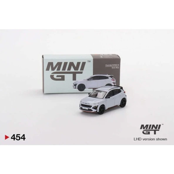 Mini Gt 454 Hyundai Kona N Sonic Blue Model Araba