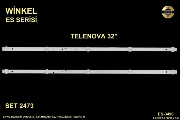 Telenova 32inç 2x57,4cm 5 mercek tv ledi led bar 284329-L17