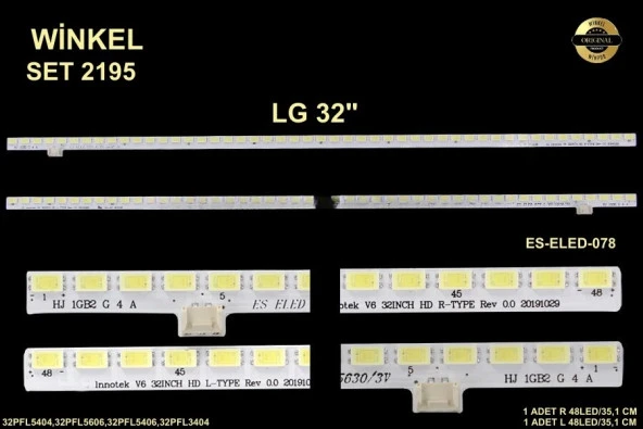 LG Slim Led Bar 32 inç 2x35,1cm 48 Ledli Tv Led Bar 284364-JJ6