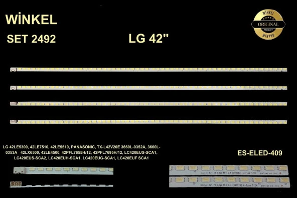 LG Slim Led Bar 42 inç 4x47,6cm 57 Ledli Tv Led Bar 284385-HH6