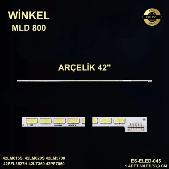 Arçelik beko Slim Led Bar 42 inç 53,3cm 60 Ledli Tv Led Bar 284388-GG6