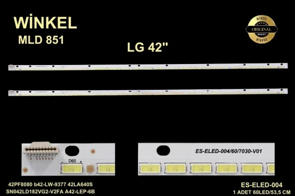 LG Slim Led Bar 42 inç 53,5cm 60 Ledli Tv Led Bar 284393-JJ11