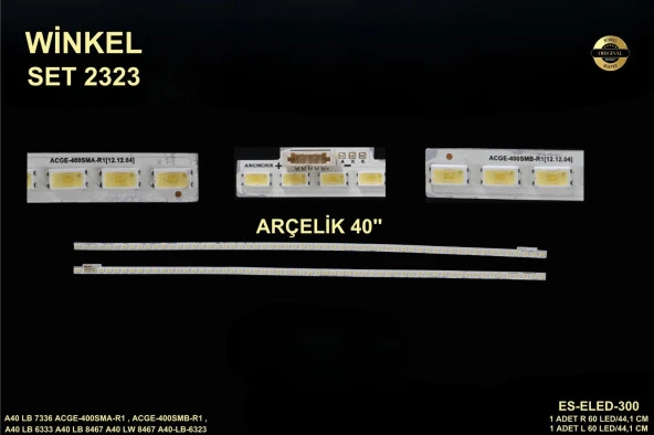 Arçelik Beko Slim Led Bar 40 inç 2x44,1cm 60 Ledli Tv Led Bar 284395-GG8