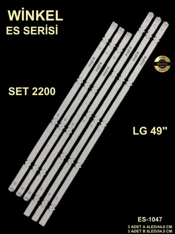 LG Tv LED BAR 49 inç 6li takım 3x54,5cm 5 mercek 3x44,6 4 mercek 284430-M6