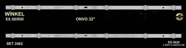 Onvo Tv LED BAR 32 inç 2li takım 2x55,5cm 6 mercek 284431-M7