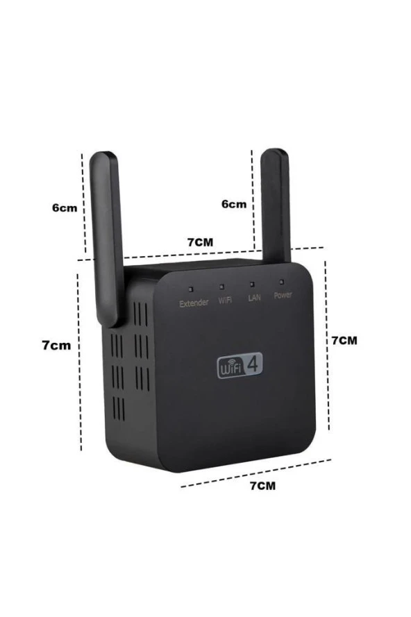 Kablosuz AP Repeater Wps Router 300 Mbps Wifi Sinyal Yaklaştırıcı Güçlendirici Menzil Genişletici - Resim 2