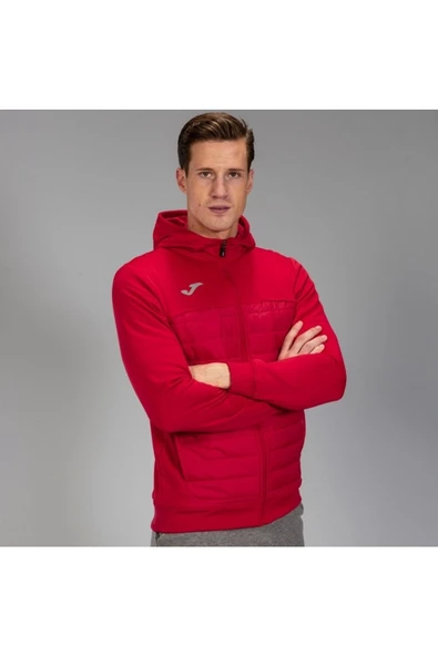 Joma Berna Jacket - Erkek Kırmızı Kapüşonlu Sweatshirt - 101103.600 - 8