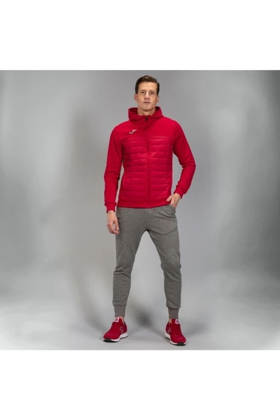 Joma Berna Jacket - Erkek Kırmızı Kapüşonlu Sweatshirt - 101103.600 - 6