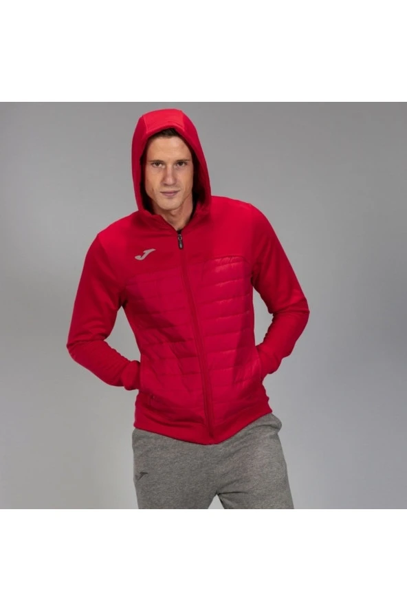 Joma Berna Jacket - Erkek Kırmızı Kapüşonlu Sweatshirt - 101103.600