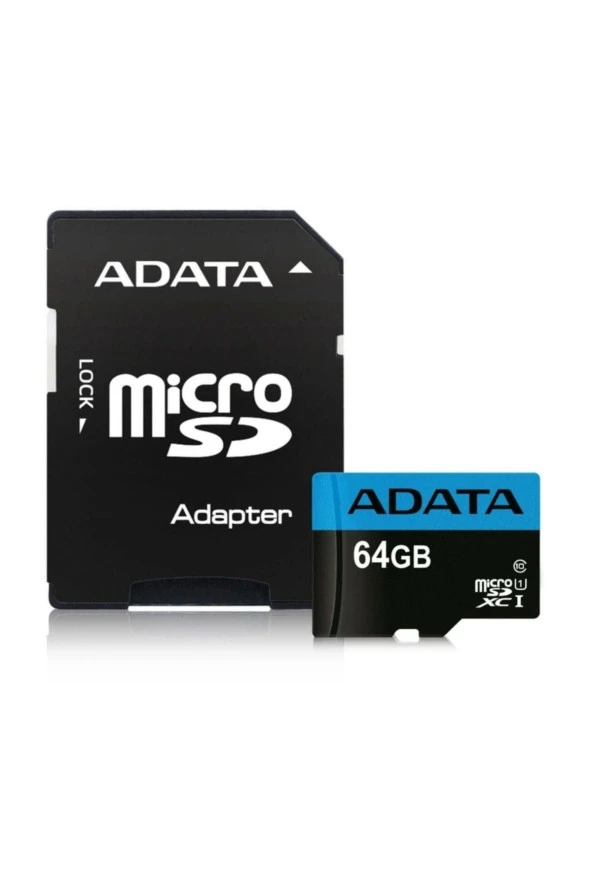 Adata 64GB Premier microSDXC Card with Adapter UHS-I Class10 V10 Hafıza Kartı