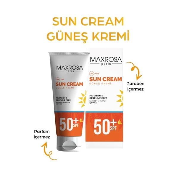 Maxrosa  Paris 50+spf Yüksek Koruyucu Güneş Kremi 60 Ml