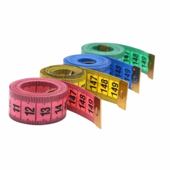 Kingstar 1,5Mt Mezura cm/cm Renkli 12 Adet - Resim 3