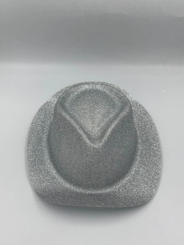 Gümüş Simli Kovboy Şapkası 30x25 cm ürün görseli 1