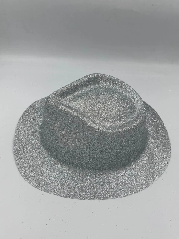 Gümüş Simli Kovboy Şapkası 30x25 cm - Resim 2