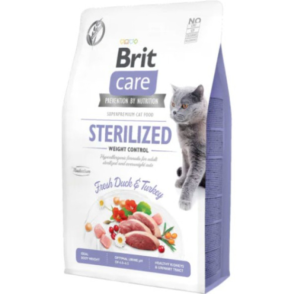 Brit Care Tahılsız Sterilised Weight Control Ördekli Kedi Maması 7kg SKT 21.04.2025