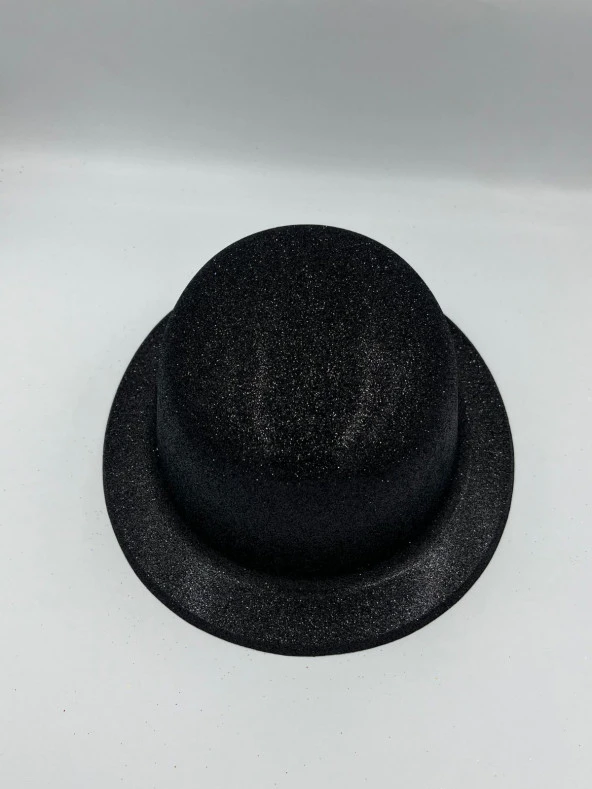 Siyah Renkli Lazer Yuvarlak Simli Şapka 58 cm ürün görseli 1