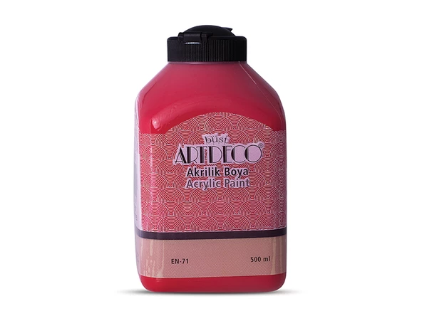 Artdeco Akrilik Boya 500ml Çilek Kırmızı 3675