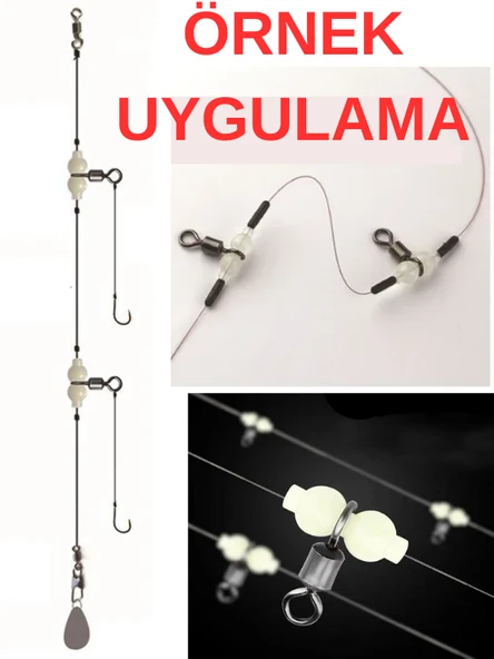 Eagenset Fosforlu Glow Boncuklu Gezer Fırdöndü 5 Adet - Resim 6