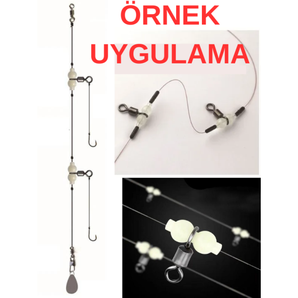 Eagenset Fosforlu Glow Boncuklu Gezer Fırdöndü 5 Adet - 6
