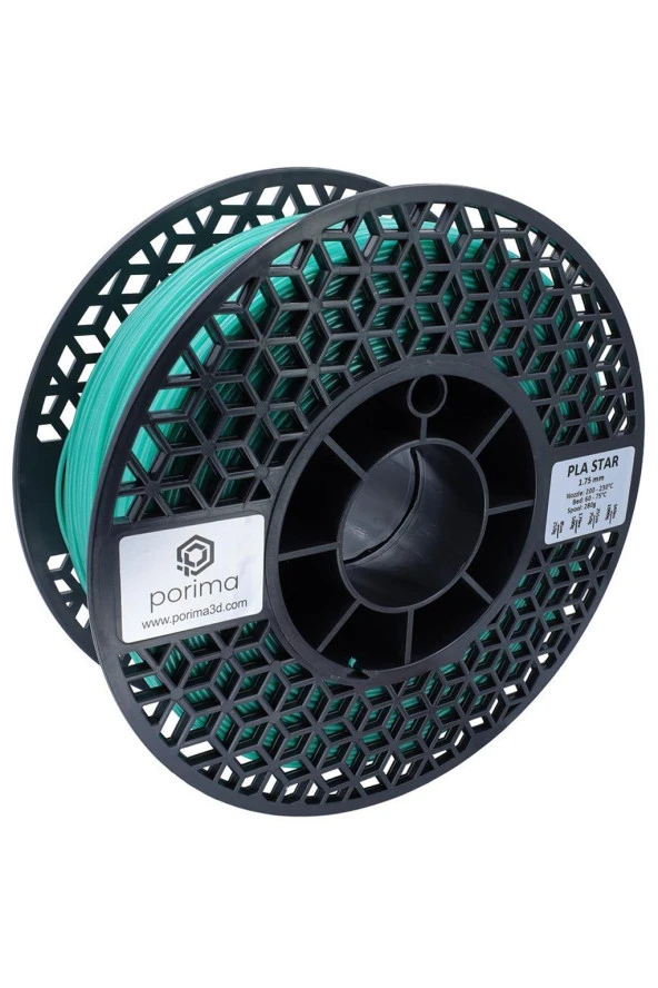 Porima PLA STAR(Simli) 1.75mm Galaksi Yeşil Filament 1 Kg