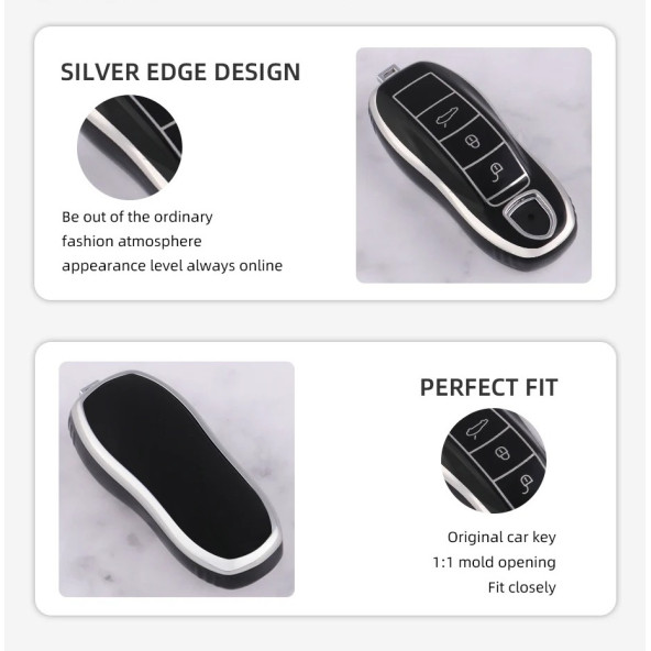 PORSCHE PANAMERA CAYENNE 911 TPU ANAHTAR KILIF - Resim 3