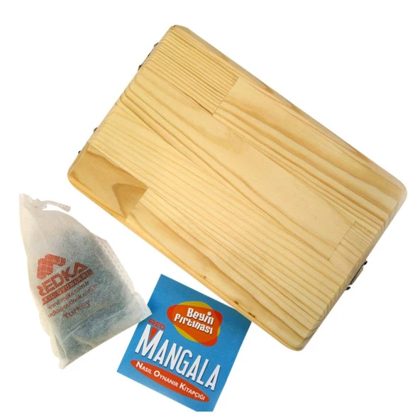 Redka Kapaklı Ahşap Mangala Oyunu Redka Akıl Oyunları - Resim 3